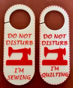 Do Not Disturb Door Hanger - Sewing (Multiple Languages)