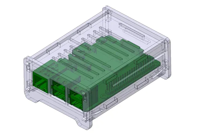 Raspberry Pi 3 B plus snap case ( RasPi B+ / 2 / 3 / 3 B+ ) — Image 9 of 11