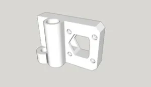 RepRap Prusa i3 X and Z Carriage with Delrin Nut Support