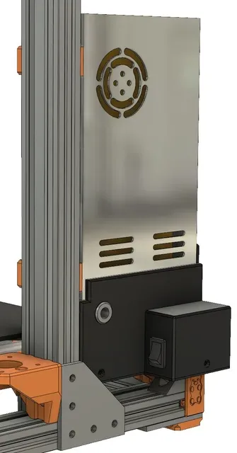 Mean Well LRS-350 PSU Case with Rear Plug for Prusa i3 Bear Full Upgrade