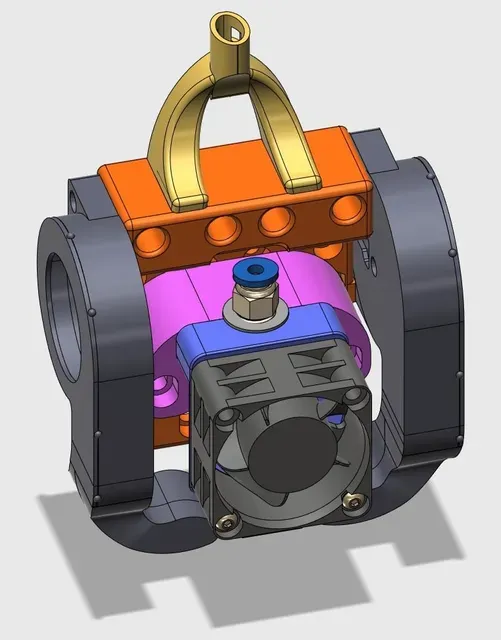 Anet A8 ShottyMount bowden carriage fast change