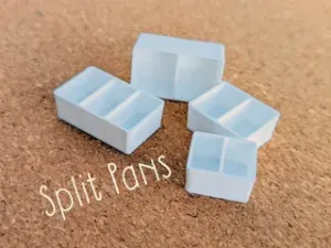 Split / Divided Watercolor Pans