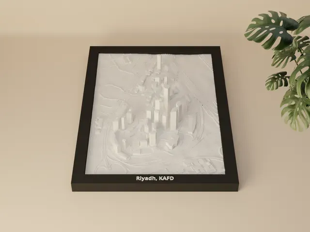 Riyadh, KAFD, Saudi Arabia - 3D Miniature