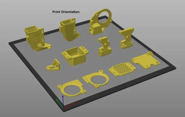 ENDER 3 S1/PRO/PLUS ZERO Offset Y SUB 34mm Offset X BL-Touch Modular Cooling Solution — Фото 13 из 13