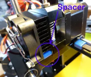 Anet A6/A8 Extruder Heatsink Fan Spacer/Support Upgrade