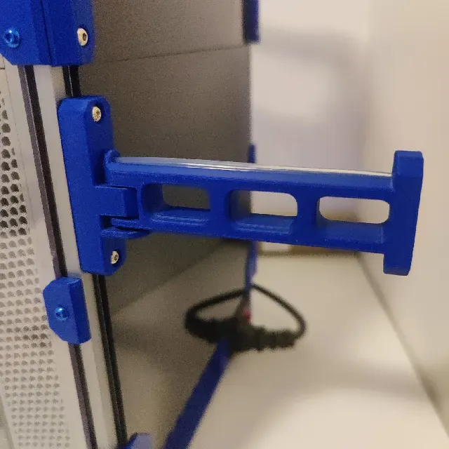 Locking foldable spool holder for Voron V0.2 (Print in place)