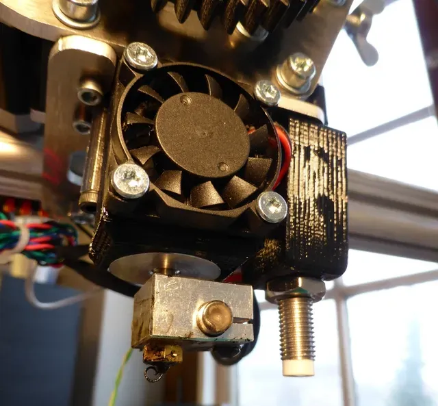 K8200/3Drag E3D v6 HotEnd extruder mount with fan — Фото 2 из 6
