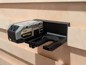 Ryobi 18V Battery - French Cleat Holder - Modular x2