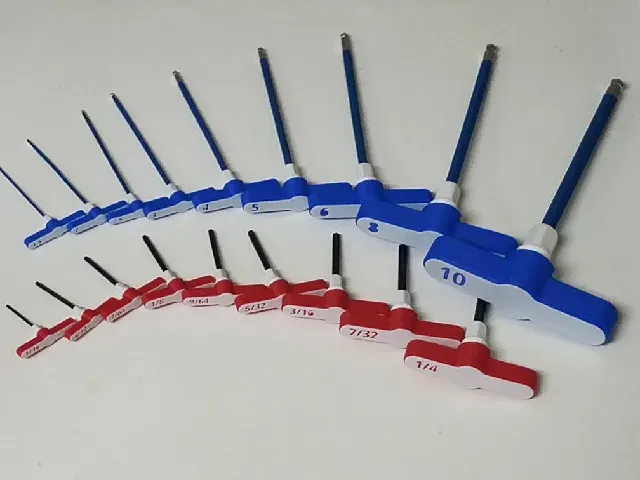 T-Handles (SAE & Metric) for Allen Hex Wrench Key (25 Sizes) — Фото 2 из 13