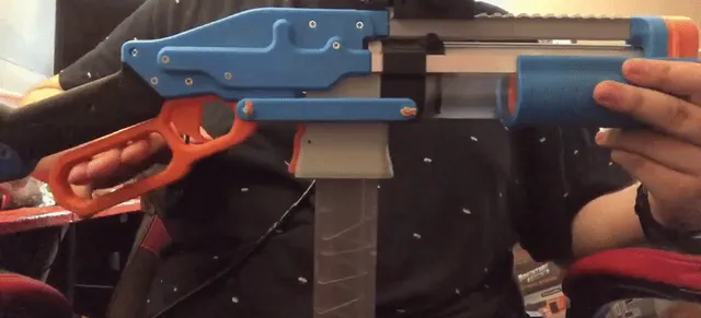 SLAB - Silly's Lever Action Blaster (Nerf Homemade) — Фото 14 из 25