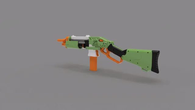 SLAB - Silly's Lever Action Blaster (Nerf Homemade) — Фото 13 из 25