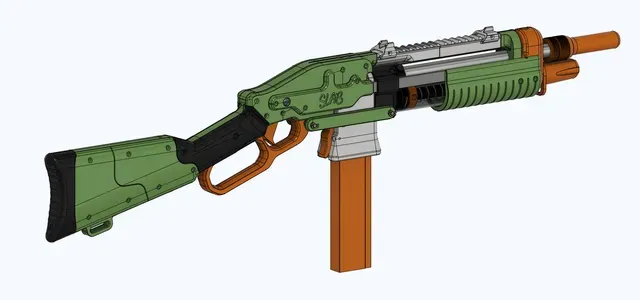 SLAB - Silly's Lever Action Blaster (Nerf Homemade) — Фото 18 из 25