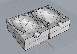 Form for eggs (gypsum)