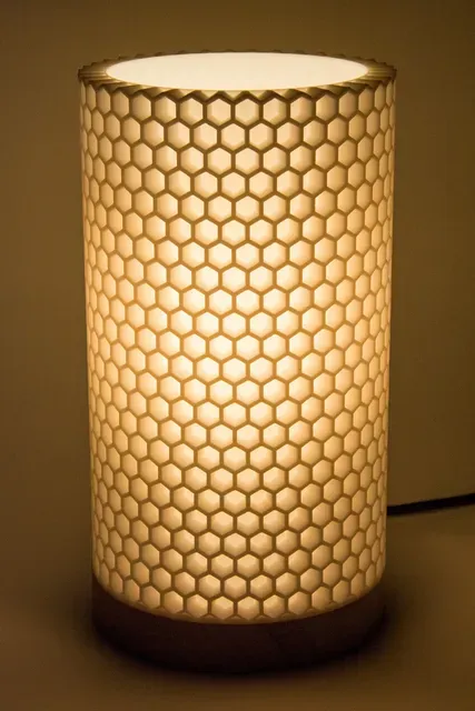Honeycomb lamp shade
