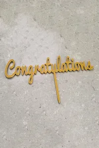 Congratulations cake topper