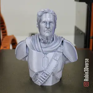 Mandalorian Bust Star Wars Support Free Remix