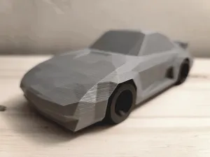 Low Poly Porsche 911 Slantnose