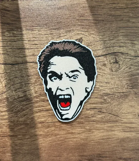 Kindergarten Cop Arnold Magnet (multi-color)(8x3mm magnets)