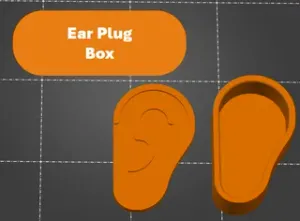 Earplug/earrings box