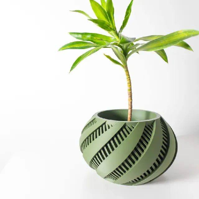 The Krato Planter Pot with Drainage Tray & Stand Included: Modern and Unique Home Decor for Plants and Succulents — Фото 3 из 6