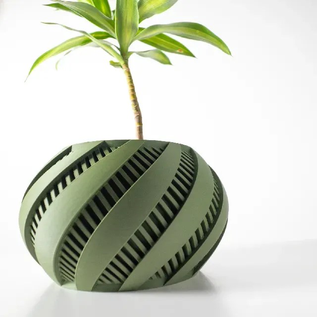 The Krato Planter Pot with Drainage Tray & Stand Included: Modern and Unique Home Decor for Plants and Succulents — Фото 4 из 6