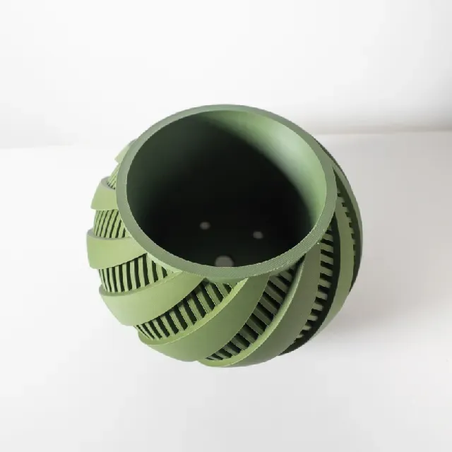 The Krato Planter Pot with Drainage Tray & Stand Included: Modern and Unique Home Decor for Plants and Succulents — Фото 6 из 6