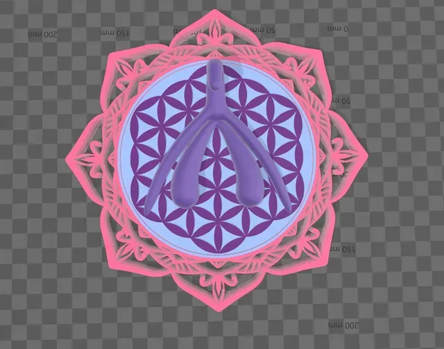 Rotating hanger clito mandala (wall art)