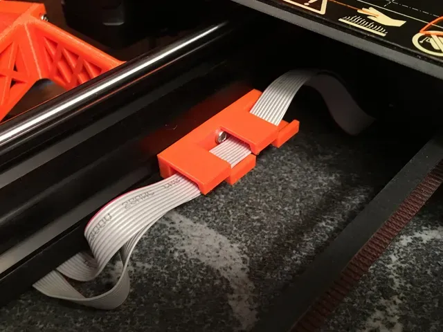 LCD Ribbon Cable Clip Holder Prusa MK3s