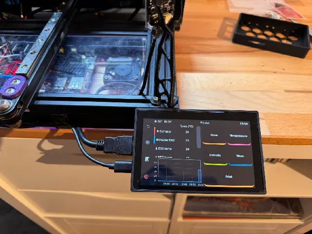 BTT Biqu HDMI5 Touch Screen mounting housing sideways simple