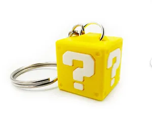 Mario 3D Question Mark Block Keychain