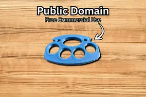 Brass Knuckles Knuckle Duster Prop (Public Domain)