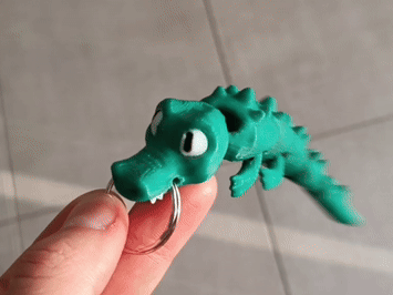 Crocodile Flexy Keychain