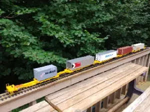 48' All-Purpose Spine car set for your garden railroad