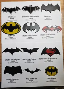 Batman Emblem Evolution Magnet Collection