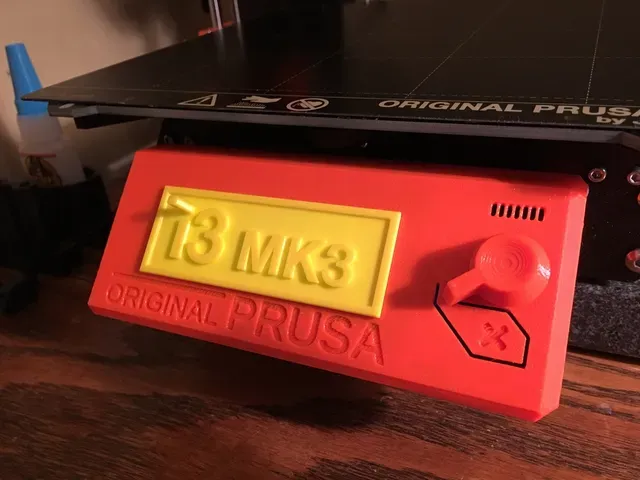 Prusa i3 MK3S LCD Logo Cover Plate — Фото 2 из 10