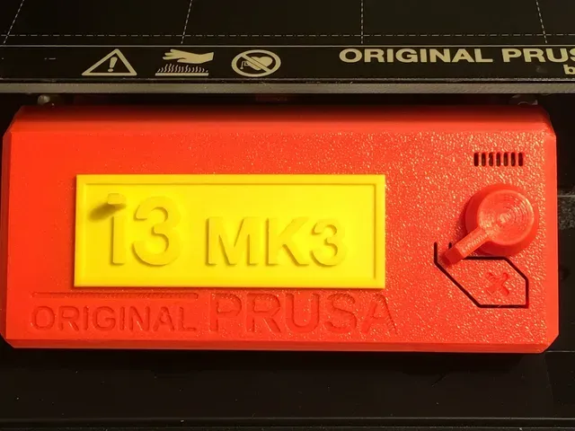 Prusa i3 MK3S LCD Logo Cover Plate — Фото 3 из 10