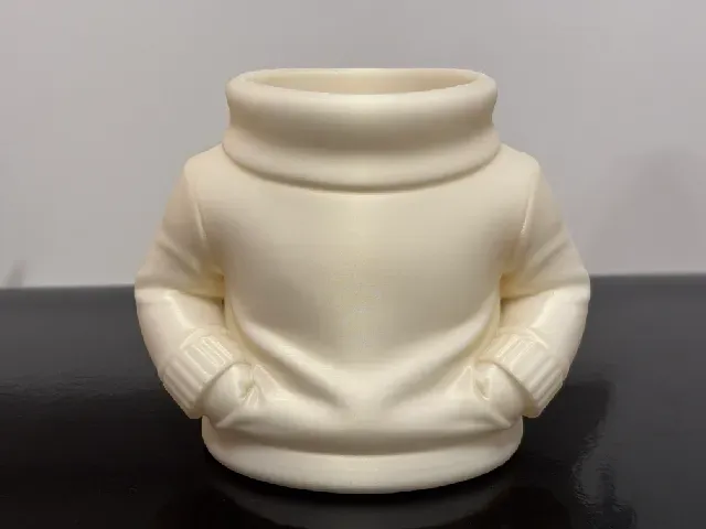 Sweater Man Pen Holder – Cute Minimal Desk Organizer | 3D Printable Office Decor — Image 5 of 7
