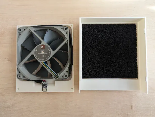 120mm fan solder fume extractor, USB-C — Фото 3 из 4