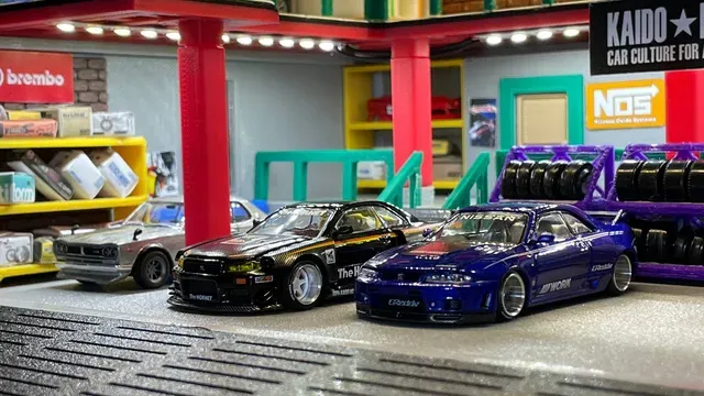 Fast & Furious Tokyo Drift Han's Garage (For Hot Wheels & 1/64 Scale Cars) — Image 8 of 21
