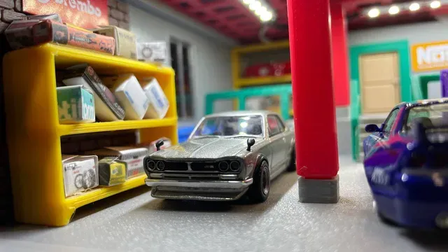 Fast & Furious Tokyo Drift Han's Garage (For Hot Wheels & 1/64 Scale Cars) — Image 11 of 21