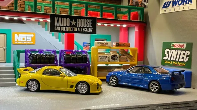 Fast & Furious Tokyo Drift Han's Garage (For Hot Wheels & 1/64 Scale Cars) — Image 19 of 21
