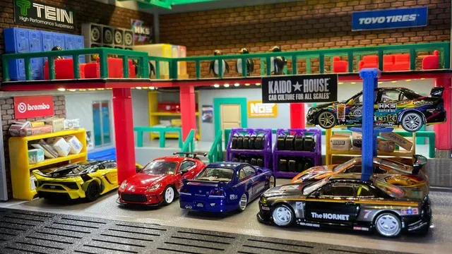 Fast & Furious Tokyo Drift Han's Garage (For Hot Wheels & 1/64 Scale Cars) — Image 21 of 21