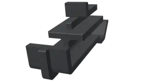 Bmw E30 - trunk side cover latch striker (OEM: 51 47 1 947 370)