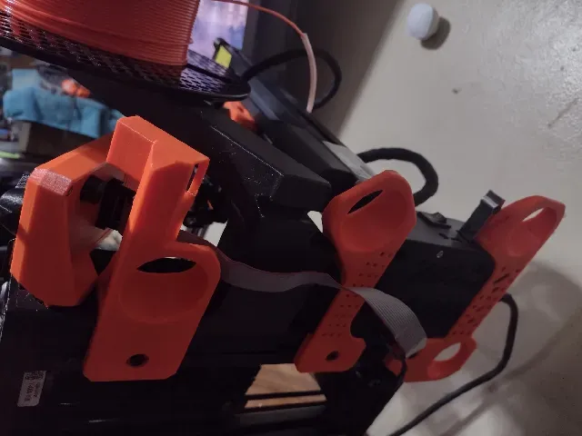 Prusa MINI/MINI+ Squash Ball Feet System + USB port holder for use with one peice combination z-axis support and side spool — Image 2 of 6