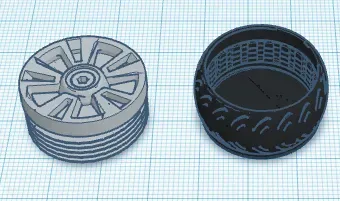 ashtray in the shape of a car wheel decoration