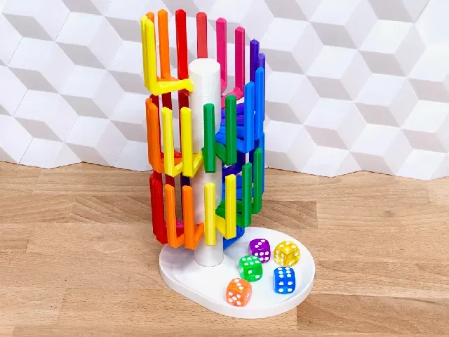Rainbow Dice Tower (no AMS/MMU needed) — Фото 5 из 5