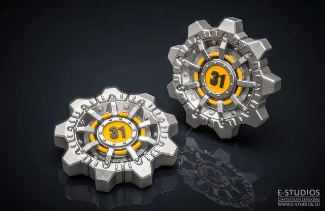 Fallout - Vault Door Brooches — Image 4 of 5