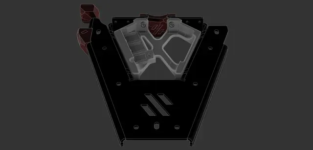 Voron V0 / V0.1 / V0.2 / R1 Kirigami Bed Brace + Fan — Image 4 of 10