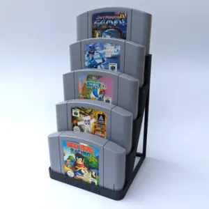 Nintendo N64 Cartridge Display Shelf Stand