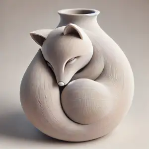 Fox Vase